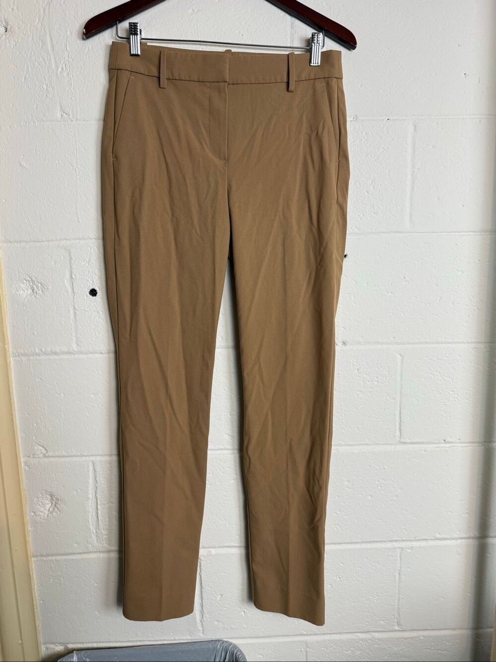J.Crew Factory Women’s Slim-Fit Full-Length Trouser Pants Size 4 Camel Tan